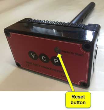 reset button for duct smoke detector VSD-series