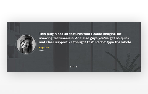 8. Amazing Testimonial Module