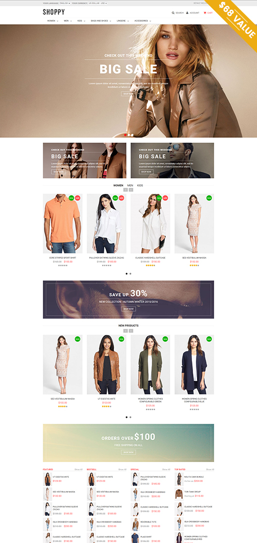 free magento themes download