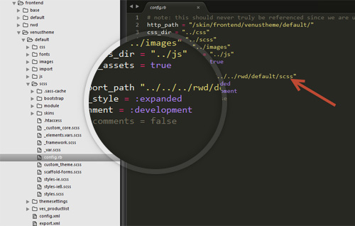 Sass + Sass Fallback Structure