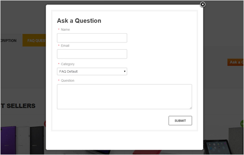 7. add question with nice popup