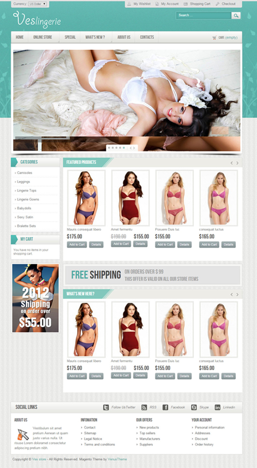 ves- ingerie magento theme