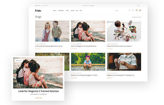 Magento 2 Fashion theme - Beautiful Blog Styles