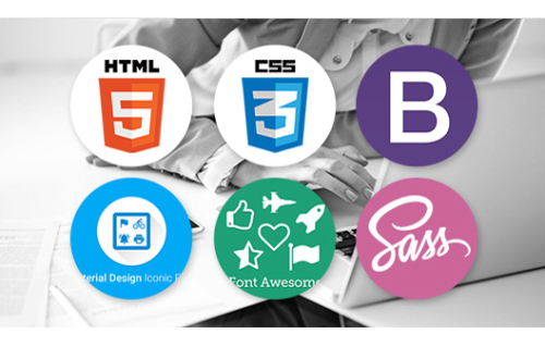 html5, css3, bootstrap 3, font awesome 4