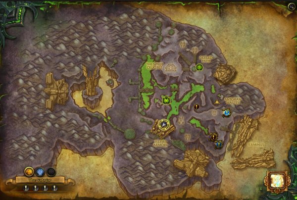 wow raid location map