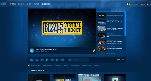 Watch BlizzCon on app and how to plan World