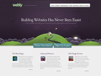 Webly wordpress tema företag